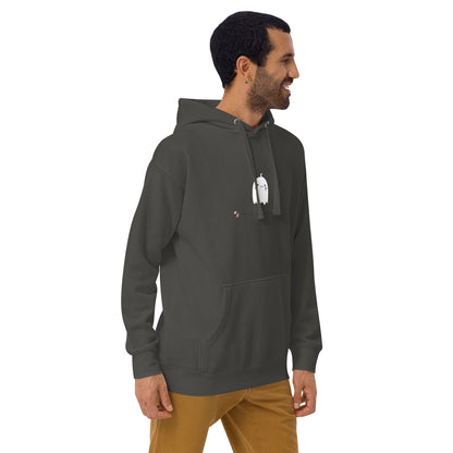 Image 51 of Military Green Cute Haunt Hoodie - Left Placement, size L, with Too Cute to Spook artwork visible in front view, right-side angle.