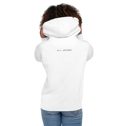 Wild Call Hoodie - Left Placement image 2: Navy Blazer version, size M with back view of the Rawr range.