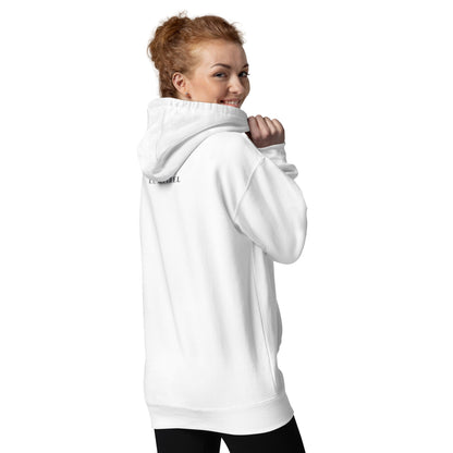 Noir Edge Hoodie - Left Placement product image 2 in Black, size M, with back view and left placement.