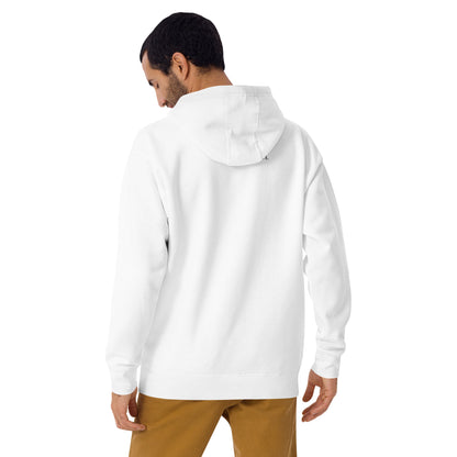 Image 2 of Black Spectral Hoodie - Left Placement, size M, with Ghosts artwork visible in back view.