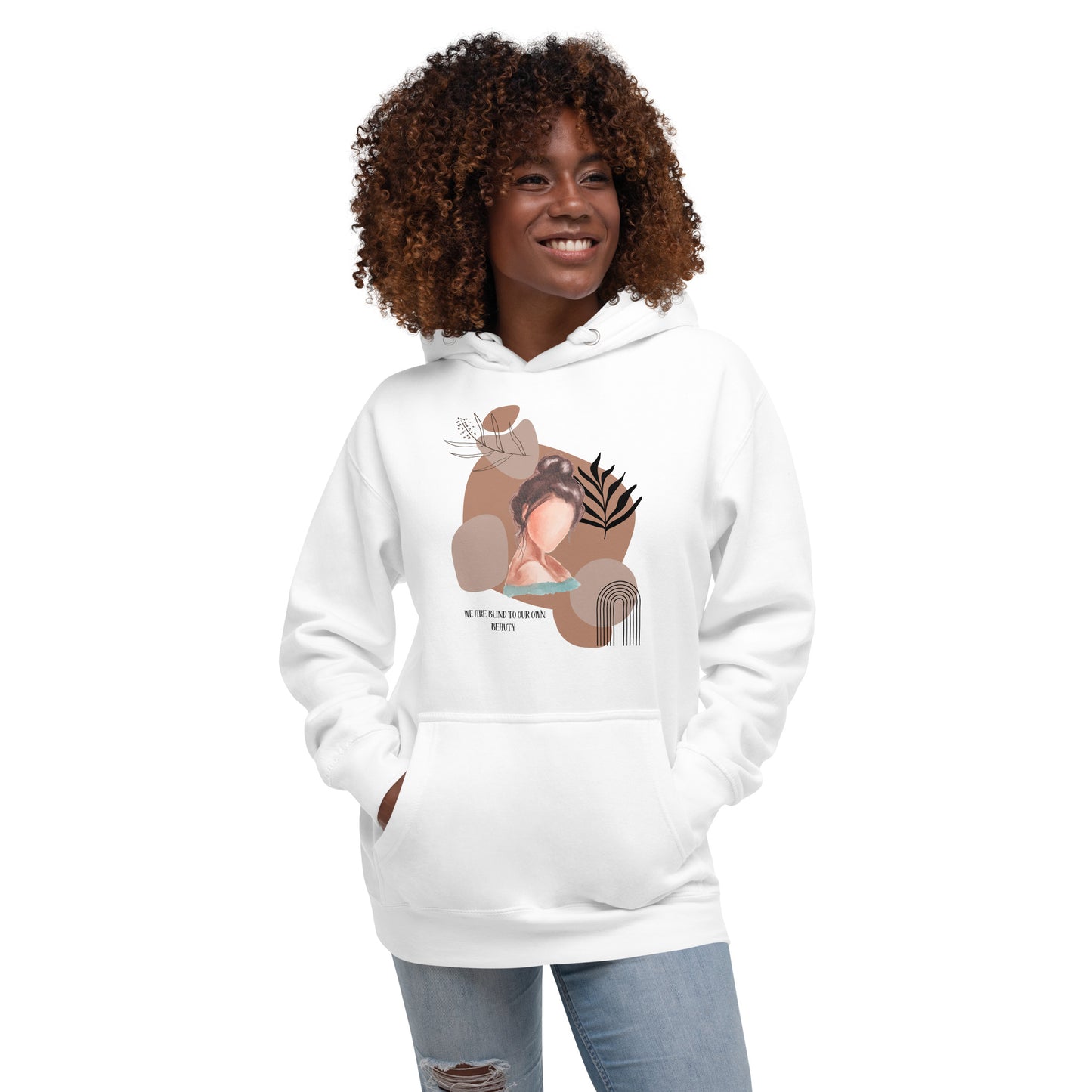 Blind Signal Hoodie - Left Placement image 1 in Navy Blazer, size S, showing front view for the We Are Blind design.