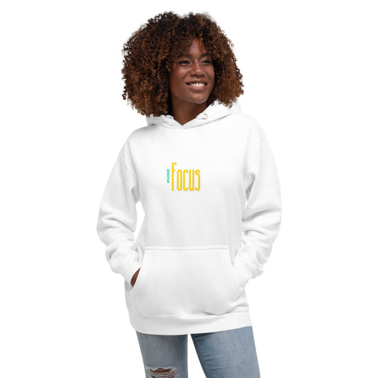 Focusline Hoodie - Left Placement by R.A. Apparel, image 1, front view, Black, size S, left placement.