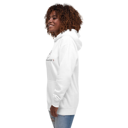 Boo Luxe Hoodie - Left Placement image 3: Maroon version, size L with front view, left-side angle of the Fa Boo Lous range.