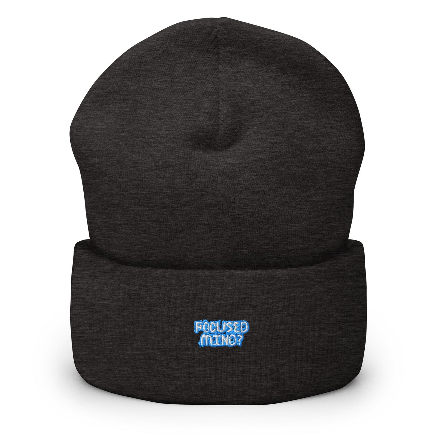 Mindstate Beanie - Left Placement product image 4 in Dark Grey, with front view and left placement.