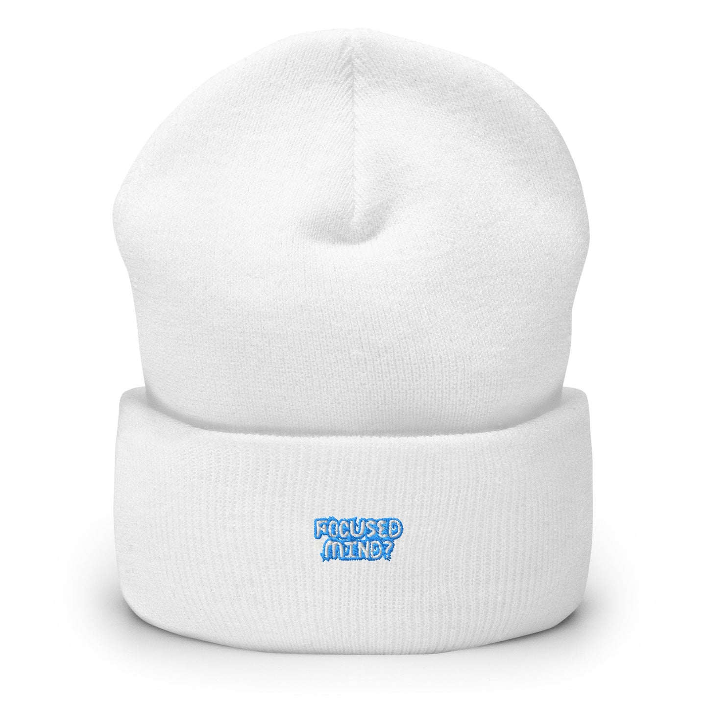 Mindstate Beanie - Left Placement product image 12 in White, with front view and left placement.