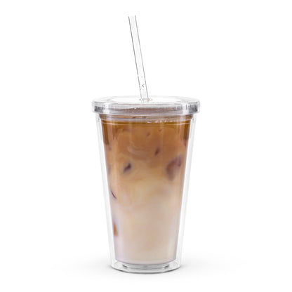 Timeless Clear Plastic Tumbler back view