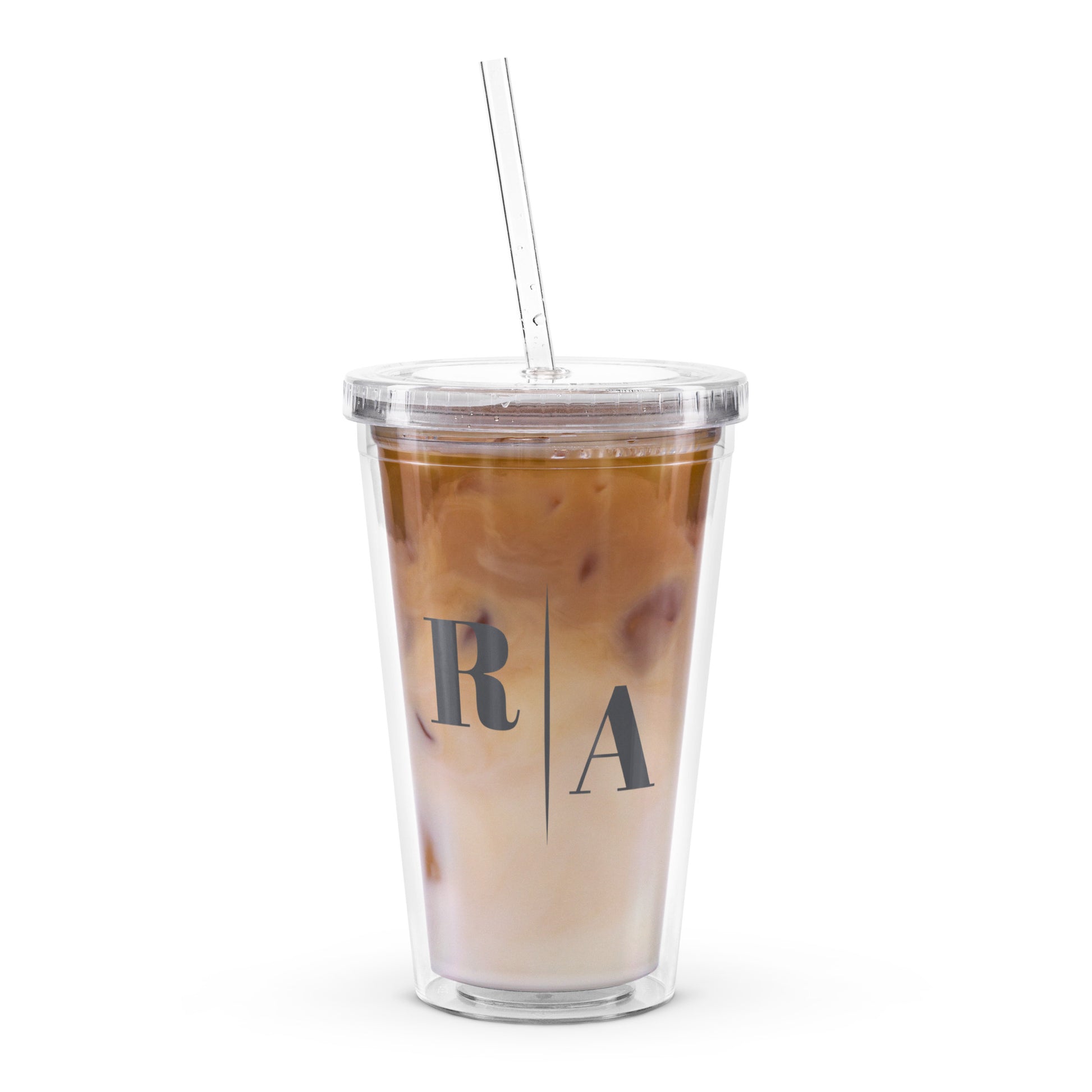 Timeless Clear Plastic Tumbler front view