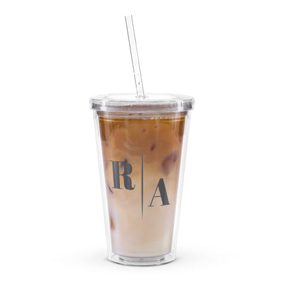 Timeless Clear Plastic Tumbler front view