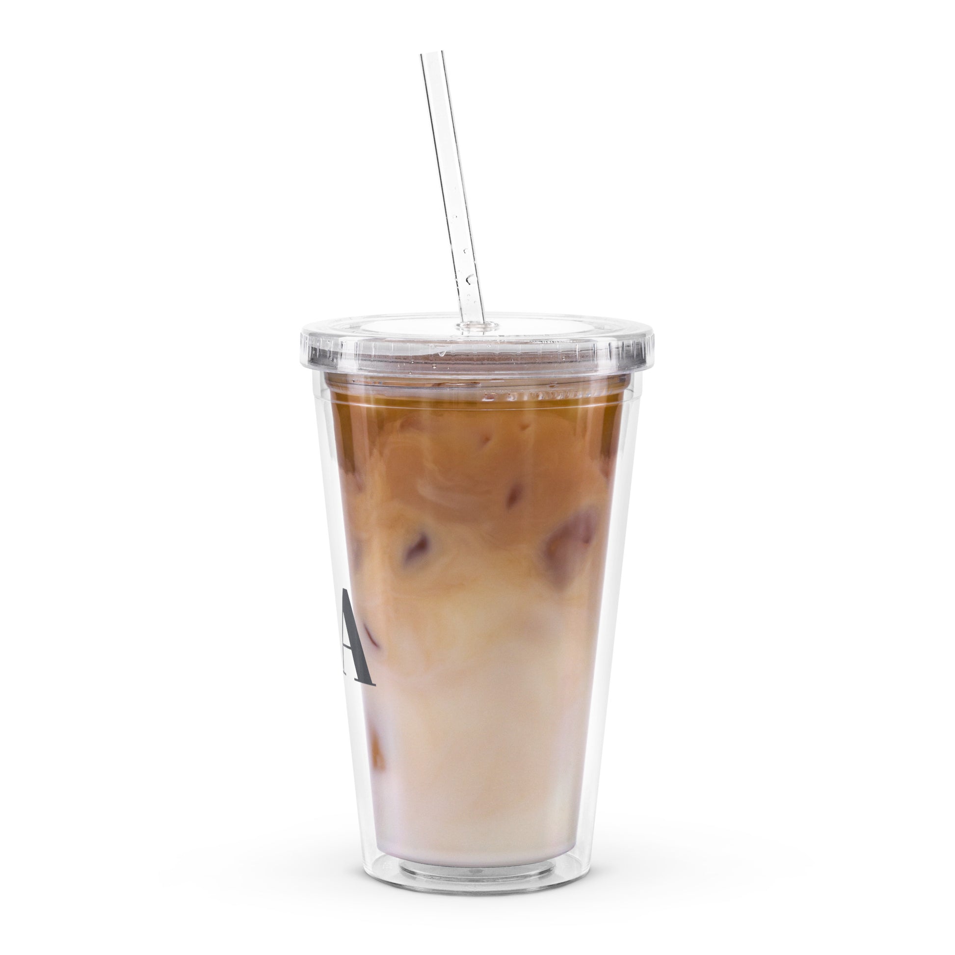 Timeless Clear Plastic Tumbler left view