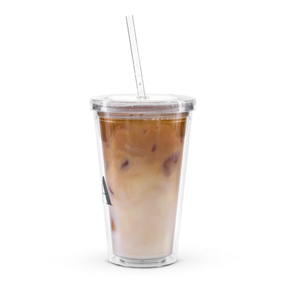 Timeless Clear Plastic Tumbler left view