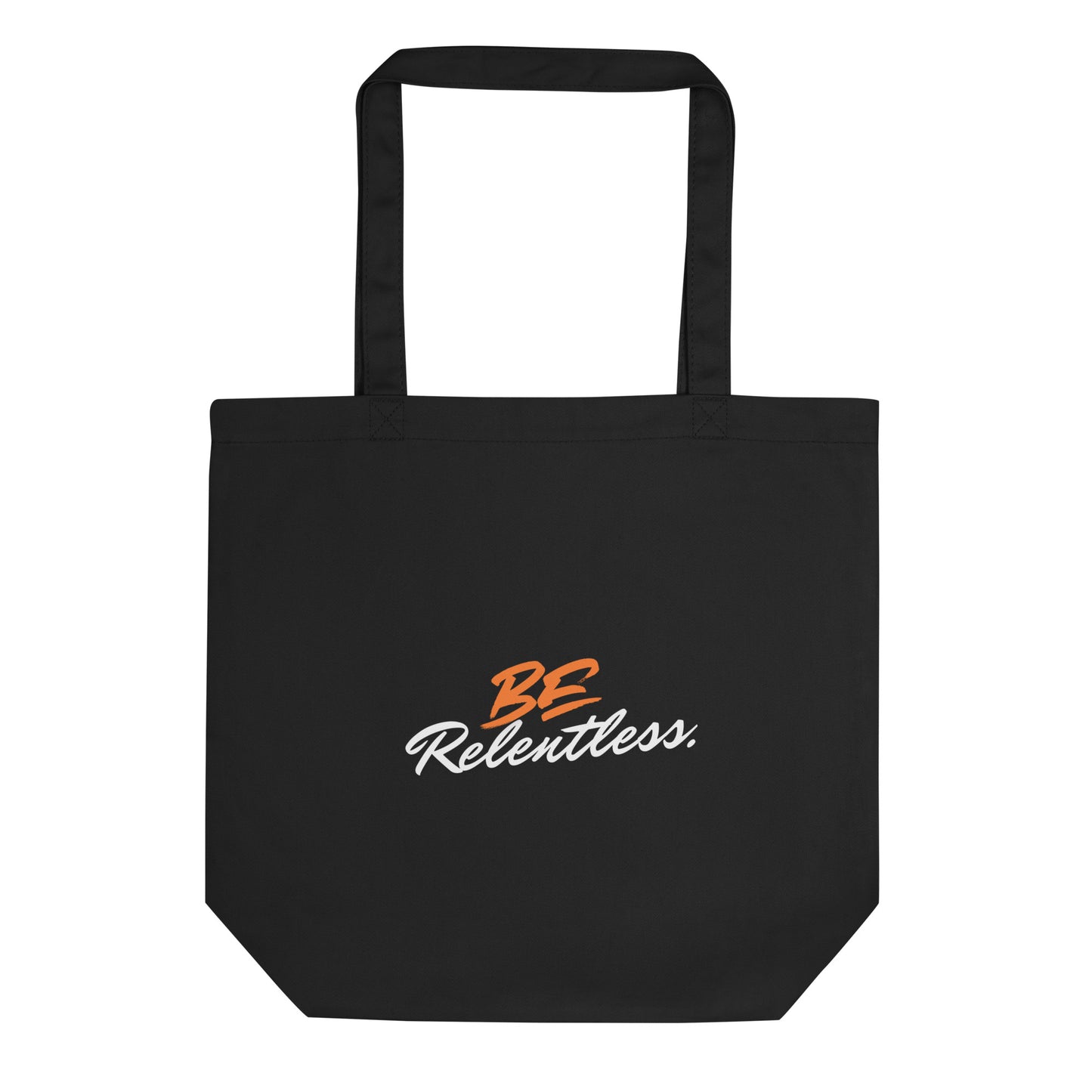 Relentless Tote Bag - Left Placement by R.A. Apparel, image 1, front view, Black, left placement.