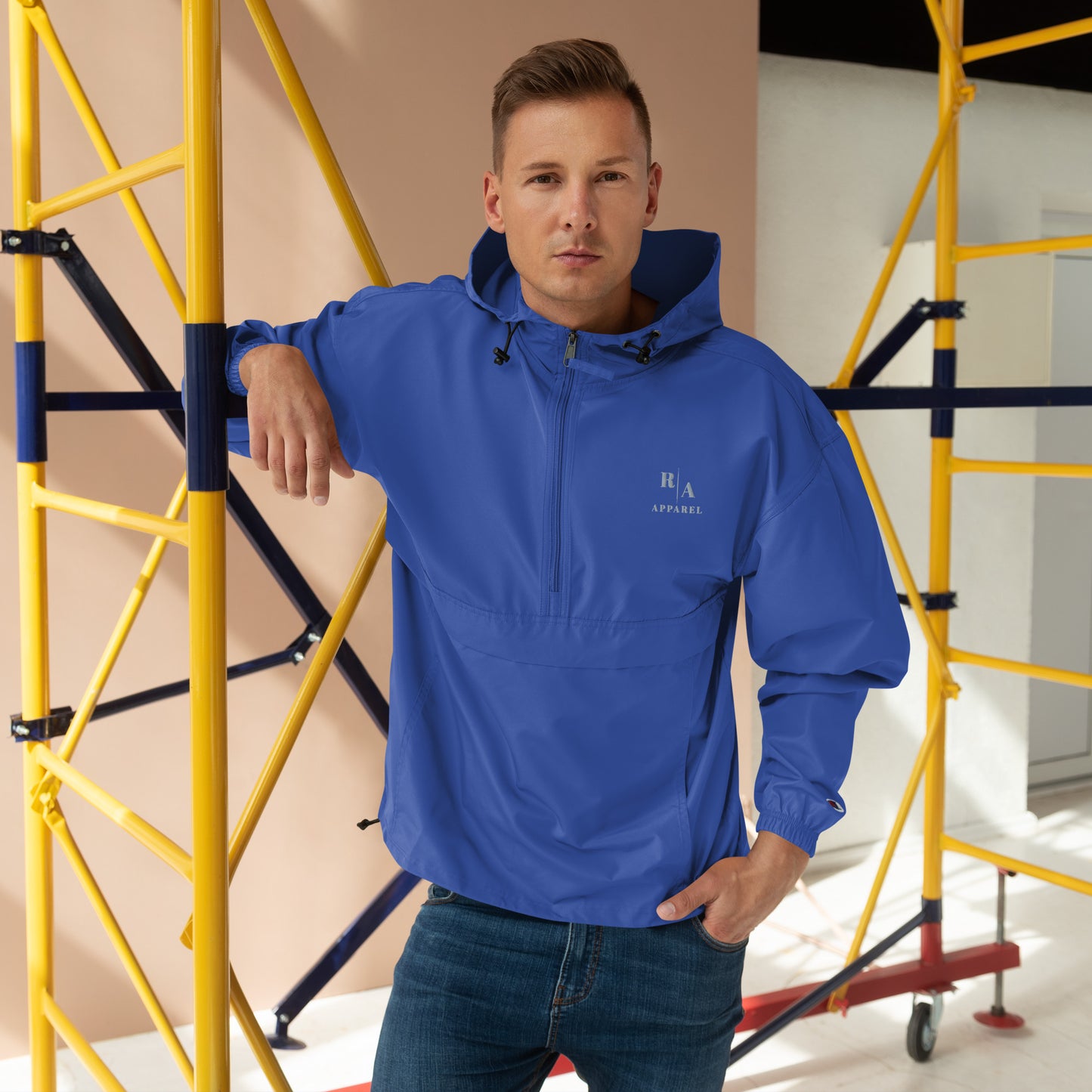 Timeless Windbreaker - Left Placement product image 6 in Navy, size S, with front view and left placement.