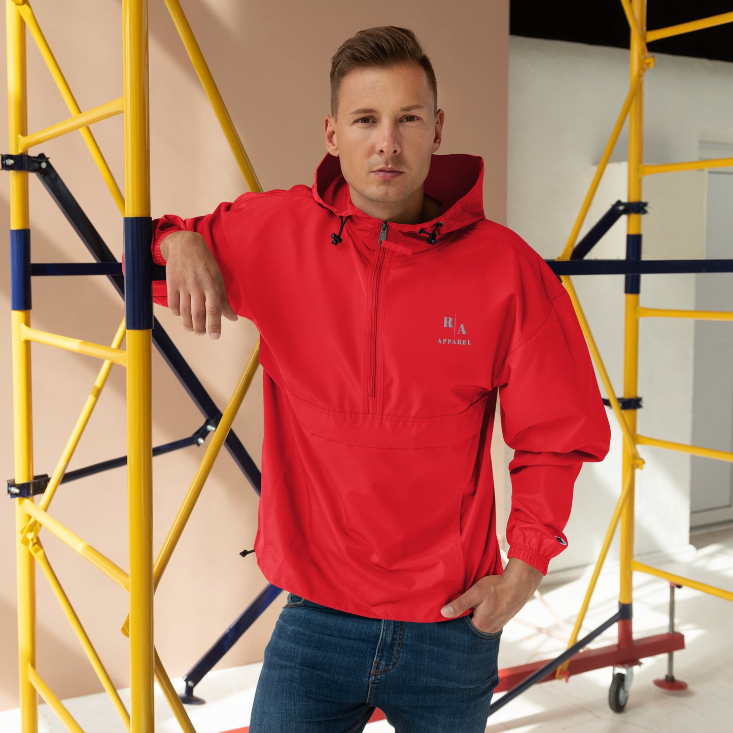 Timeless Windbreaker - Left Placement image 5 in Black, size 2XL, showing front view for the Timeless design.