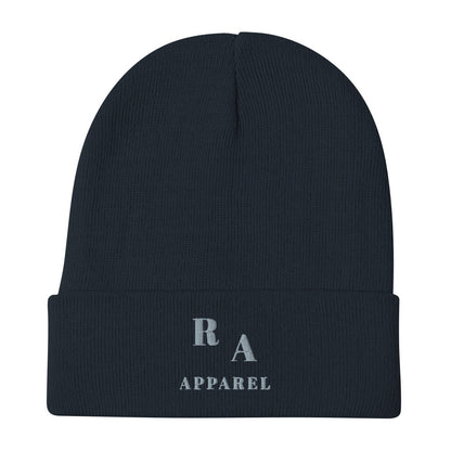 Image 3 of Red Timeless Beanie - Left Placement, with Timeless artwork visible in front view.