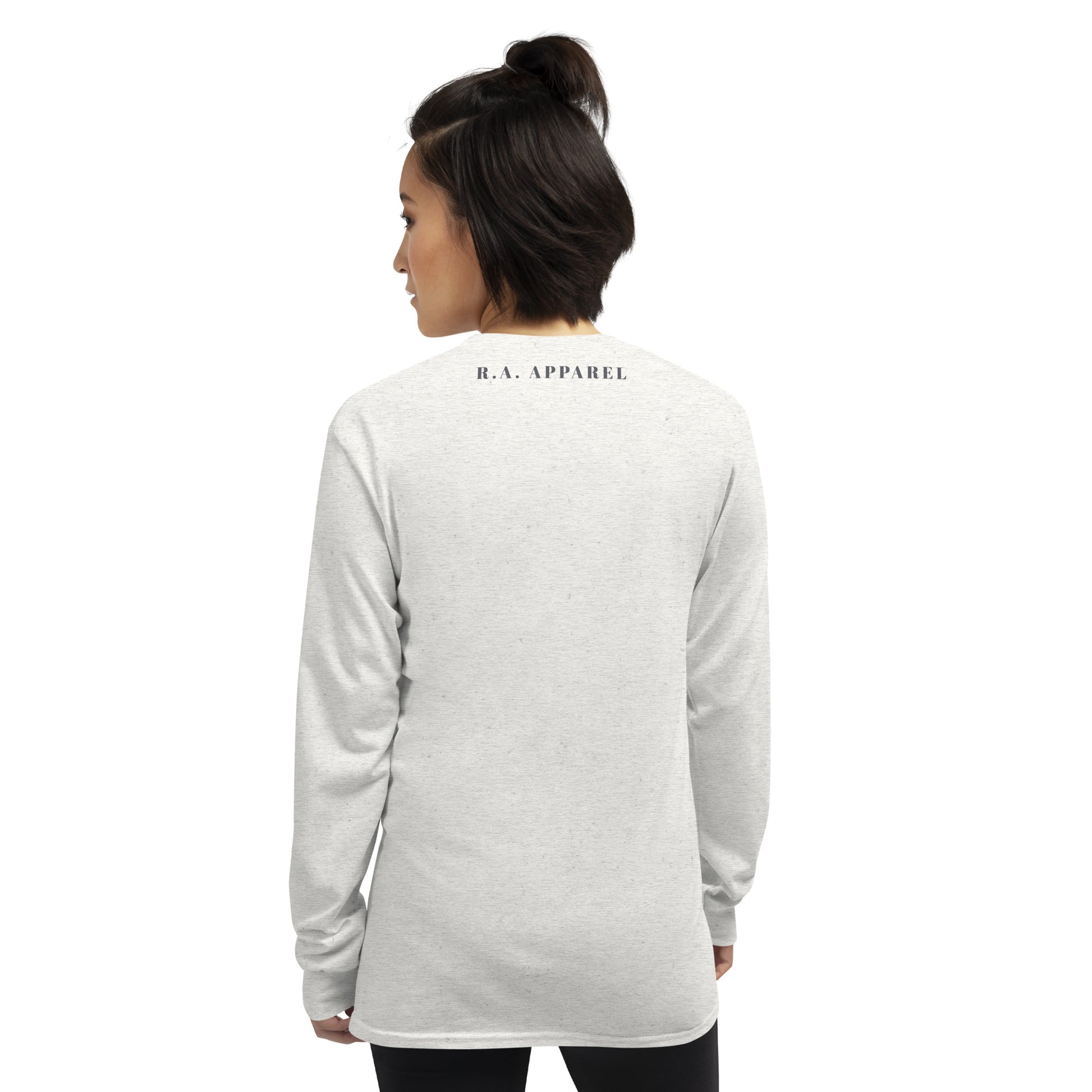 Limitless Men's Long Sleeve Shirt - Left Placement image 4: Black version, size XL with back view of the No Limits range.