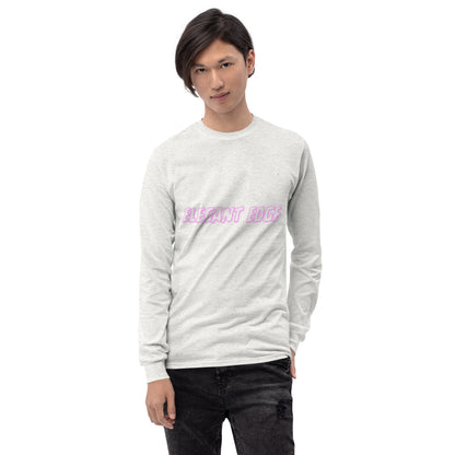 Noir Edge Men's Long Sleeve Shirt - Left Placement product image 13 in Navy, size 3XL, with front view and left placement.