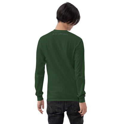Moonhaven Long Sleeve Shirt image 20 in Forest Green, size 2XL, showing back view for the Cancer design.