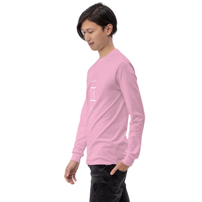 Twin Signal Men's Long Sleeve Shirt - Left Placement by R.A. Apparel, image 76, front view, left-side angle, selected colour, left placement.