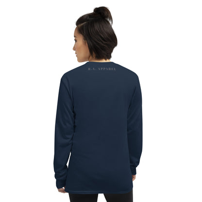 Limitless Men's Long Sleeve Shirt - Left Placement product image 16 in Forest Green, size M, with back view and left placement.