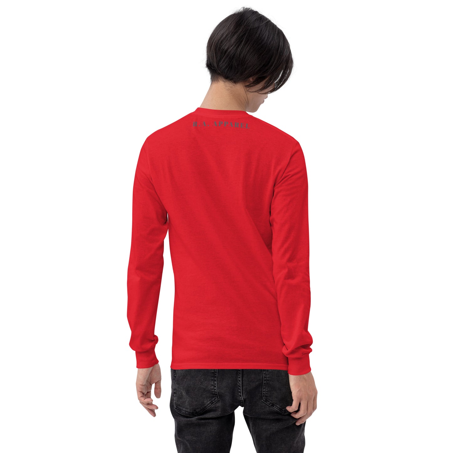 Moonhaven Long Sleeve Shirt image 26 in Royal, size S, showing back view for the Cancer design.