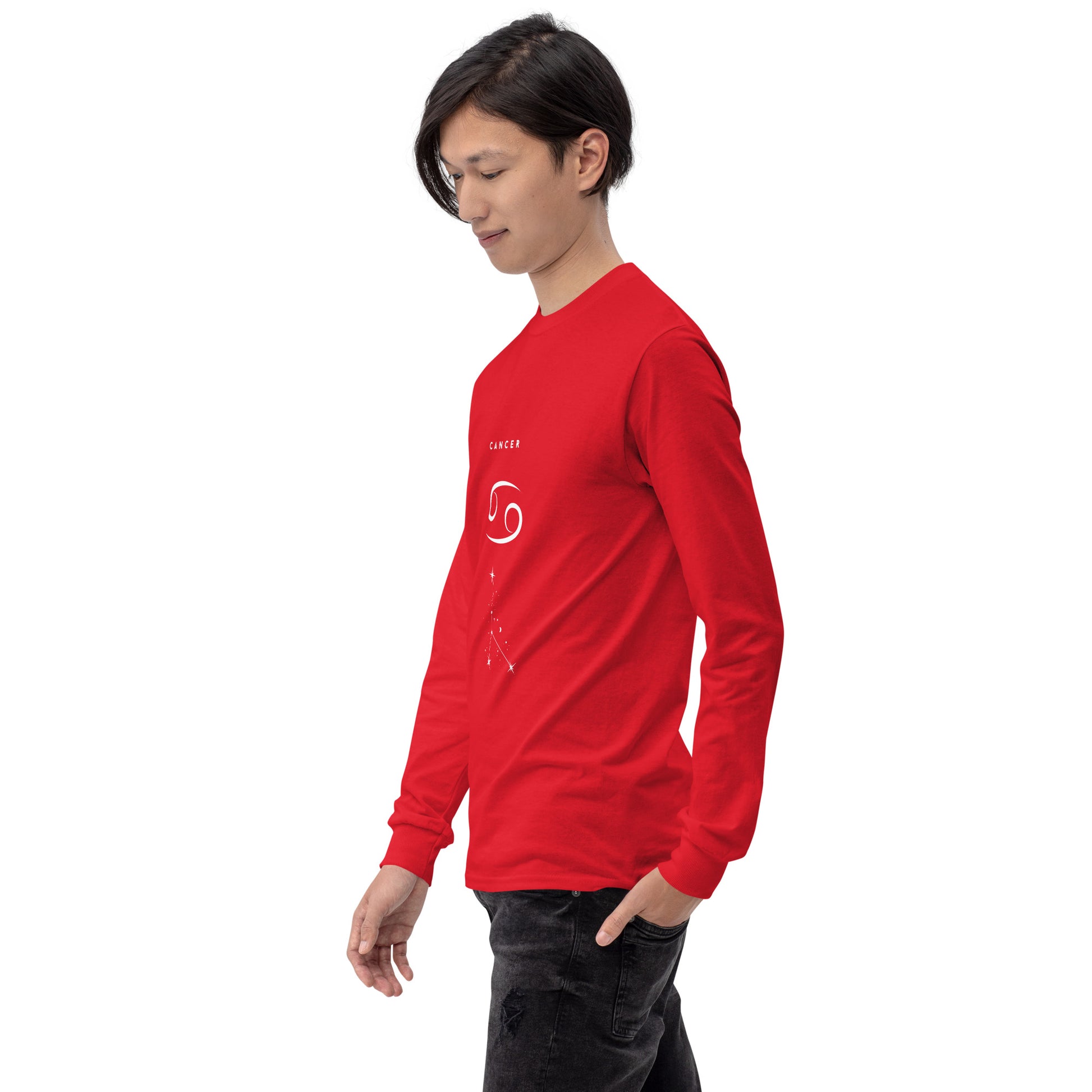 Moonhaven Long Sleeve Shirt image 28: Royal version, size L with front view, left-side angle of the Cancer range.