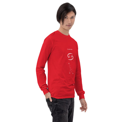 Image 30 of Royal Moonhaven Long Sleeve Shirt, size 2XL, with Cancer artwork visible in front view, right-side angle.