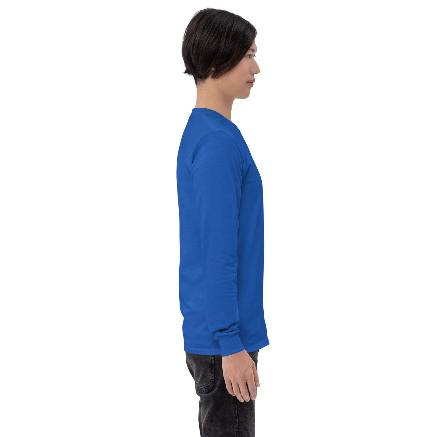 Moonhaven Long Sleeve Shirt product image 35 in Military Green, size 2XL, with right-side angle and design placement.