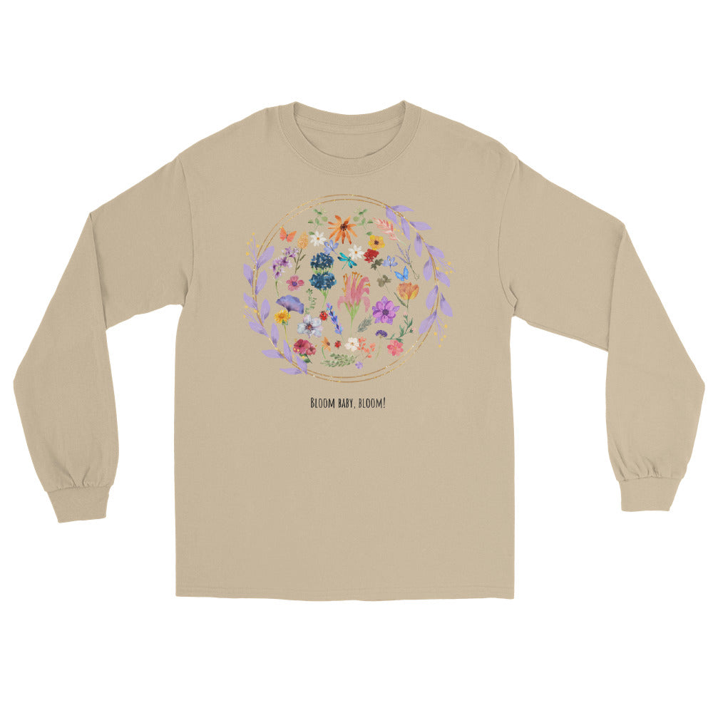 Bloomrise Men's Long Sleeve Shirt - Left Placement product image 11 in Navy, size XL, with front view and left placement.