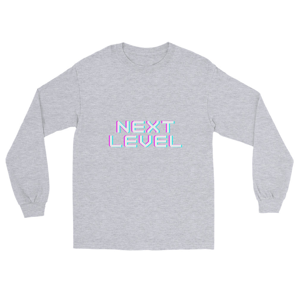 Ascender Long Sleeve Shirt - Left Placement image 8: Navy version, size S with front view of the Next Level range.
