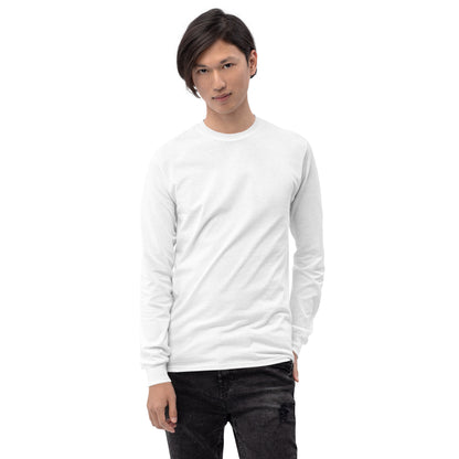 Image 85 of selected colour Twin Signal Men's Long Sleeve Shirt - Left Placement, with Gemini artwork visible in front view.
