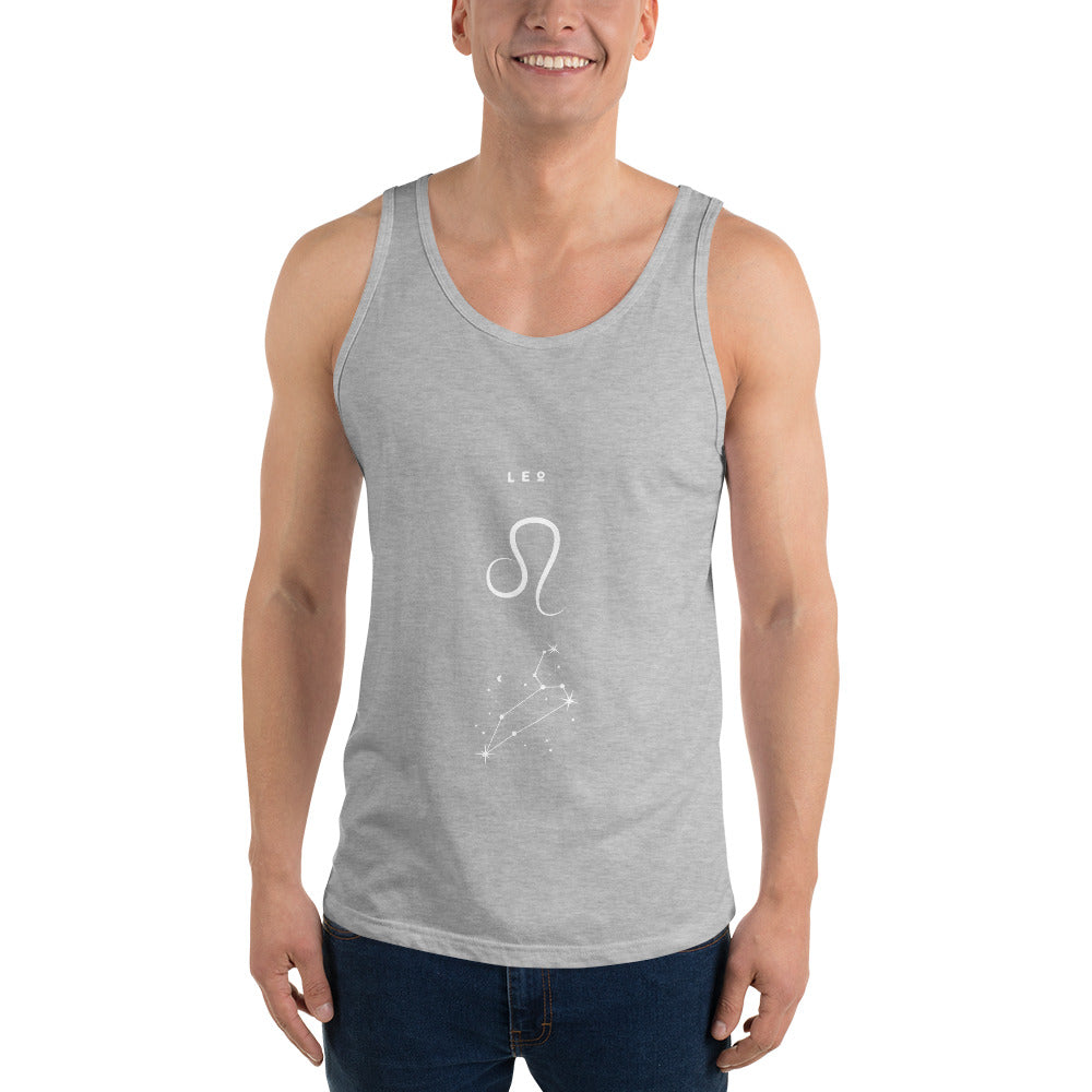 Solmane Men's Tank Top - Left Placement by R.A. Apparel, image 3, front view, Black, size M, left placement.