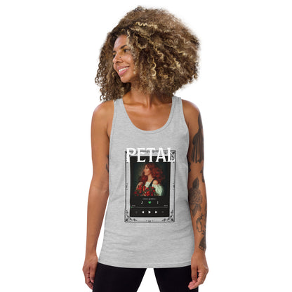 Petaline Tank Top product image 13 in Red, size L, with front view and design placement.