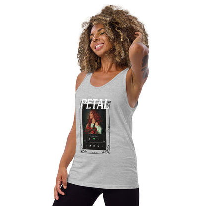 Petaline Tank Top image 14 in Red, size XL, showing front view, left-side angle for the Petal design.