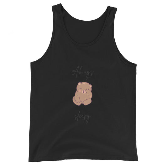 Nightcall Men's Tank Top - Left Placement product image 1 in Black, size XS, with front view and left placement.