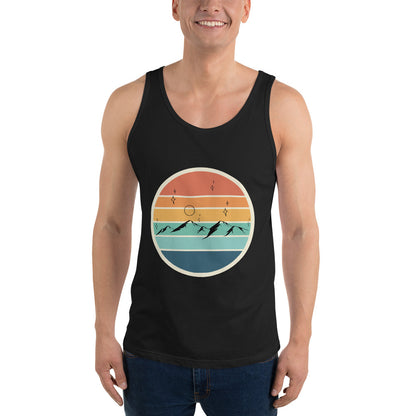 Summitline Men's Tank Top - Left Placement product image 1 in Black, size XS, with front view and left placement.