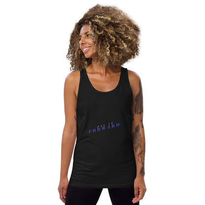 Forward Kind Men's Tank Top - Left Placement product image 1 in Black, size XS, with front view and left placement.