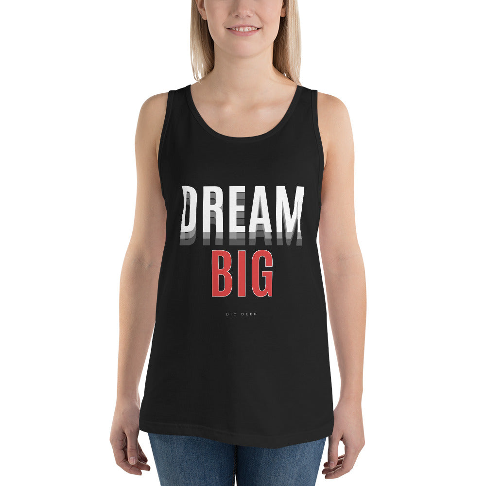 Skyline Dream Men's Tank Top - Left Placement by R.A. Apparel, image 1, front view, Black, size XS, left placement.