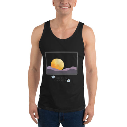 Avenor Tank Top product image 1 in Black, size S, with front view and design placement.