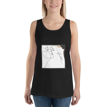 Faithline Men's Tank Top - Left Placement image 6 in Black, size 2XL, showing front view for the Faith design.