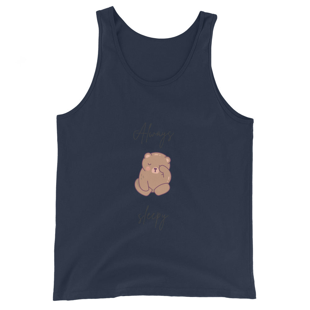 Nightcall Men's Tank Top - Left Placement product image 2 in Black, size S, with front view and left placement.