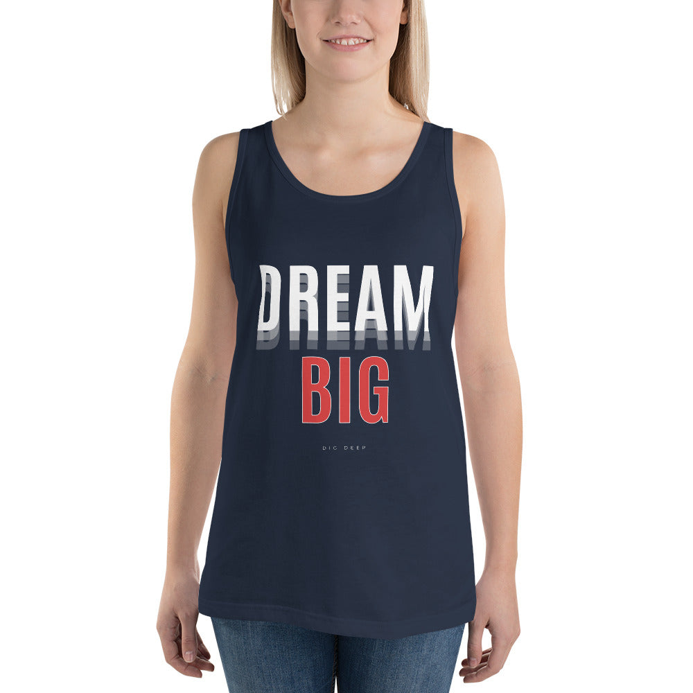 Skyline Dream Men's Tank Top - Left Placement product image 7 in Navy, size S, with front view and left placement.