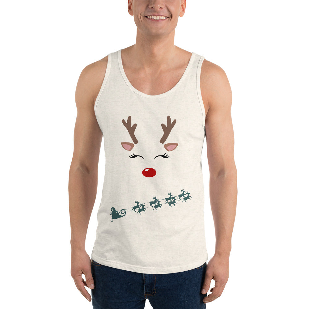 Northern Run Men's Tank Top - Left Placement product image 5 in Navy, size XL, with front view and left placement.