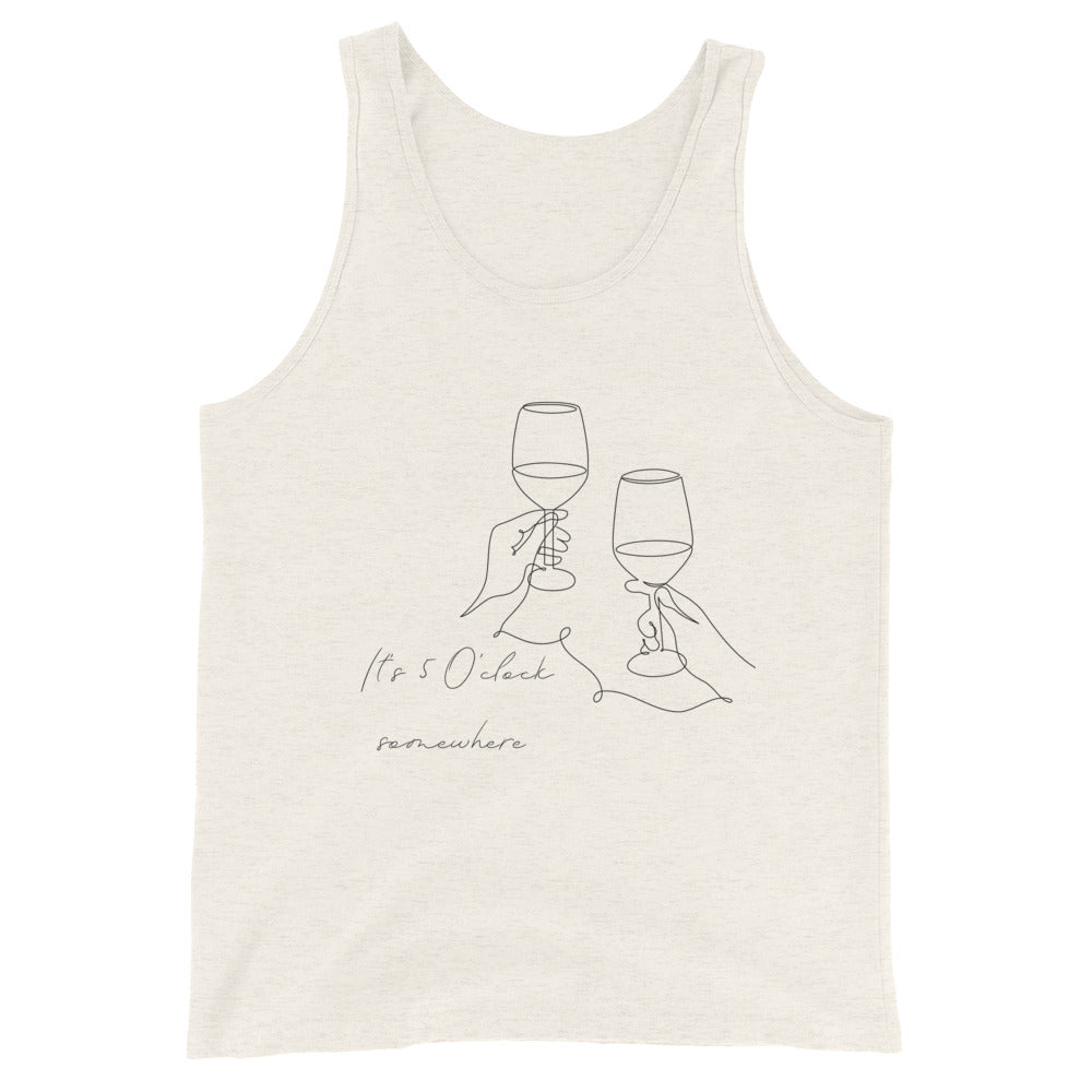 After Five Men's Tank Top - Left Placement 59 product image 4 in Red, size L, with front view and left placement.
