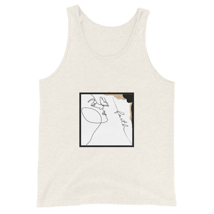 Faithline Men's Tank Top - Left Placement product image 5 in Black, size XL, with front view and left placement.