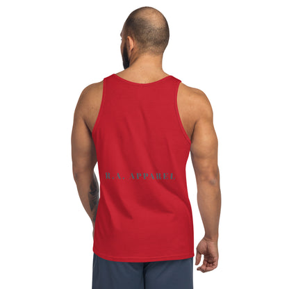 Quacksy Tank Top image 6 in Navy, size S, showing back view for the Hello Duck design.