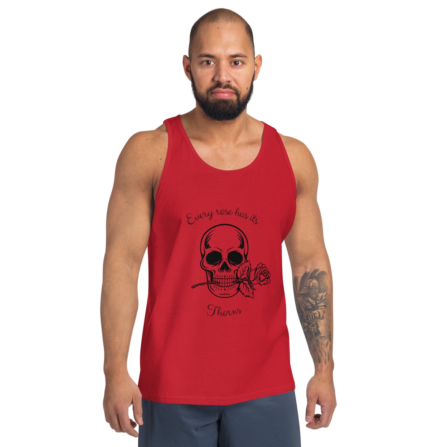 Rose & Bone Men's Tank Top - Left Placement product image 2 in Navy, size S, with front view and left placement.
