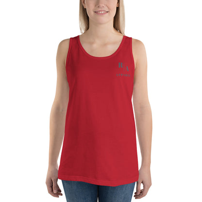 Urban Men's Tank Top - Left Placement 27 product image 9 in Navy, size M, with front view and left placement.