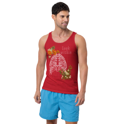 Innerline Men's Tank Top - Left Placement image 9: Navy version, size M with front view of the Look Within range.