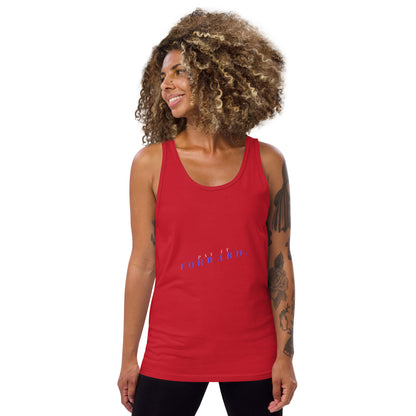 Forward Kind Men's Tank Top - Left Placement image 13 in Red, size XS, showing front view for the Pay It Forward design.