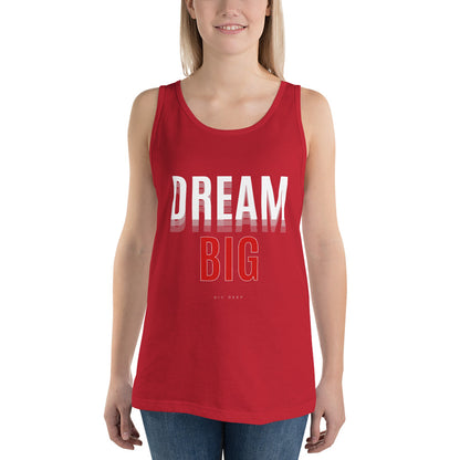 Skyline Dream Men's Tank Top - Left Placement image 9 in Navy, size L, showing front view for the Dream Big design.